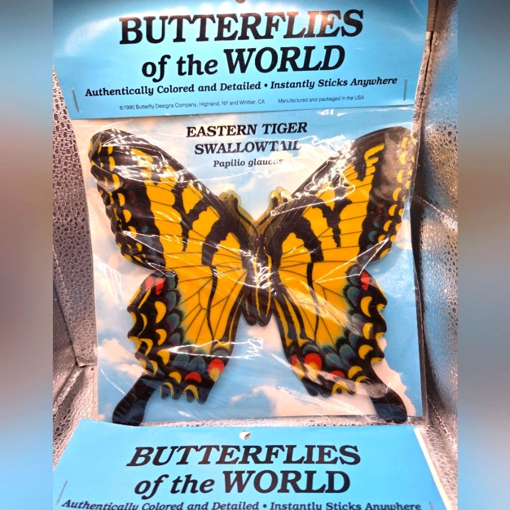 Butterflies of the World Stickers - Eastern Tiger Swallowtail And Monarch NWOT
